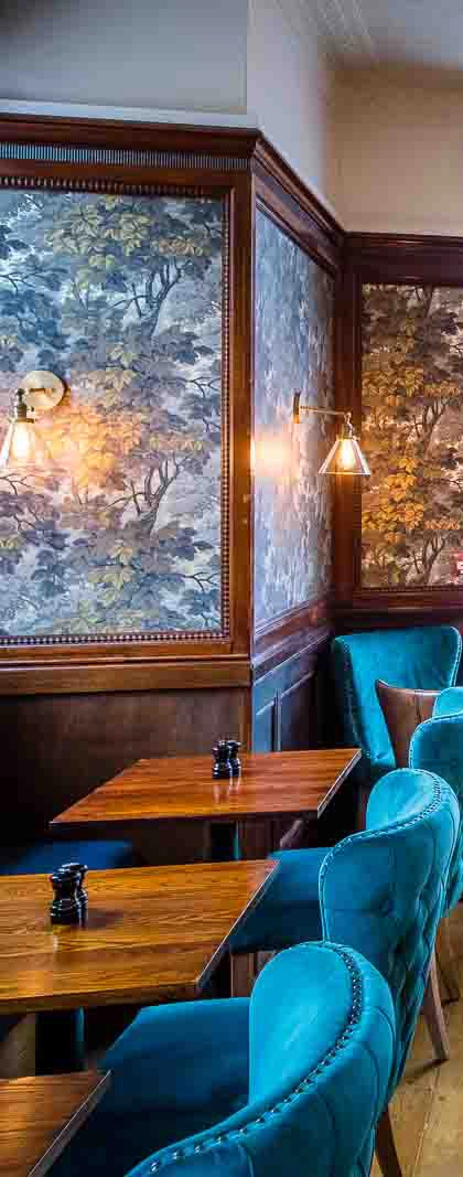 Three falcons stylish dining space